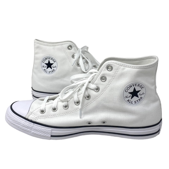 Converse Ctas High Top Shoes Skate Men Sneakers White Canvas Custom 152620C-WWW - Picture 2 of 8